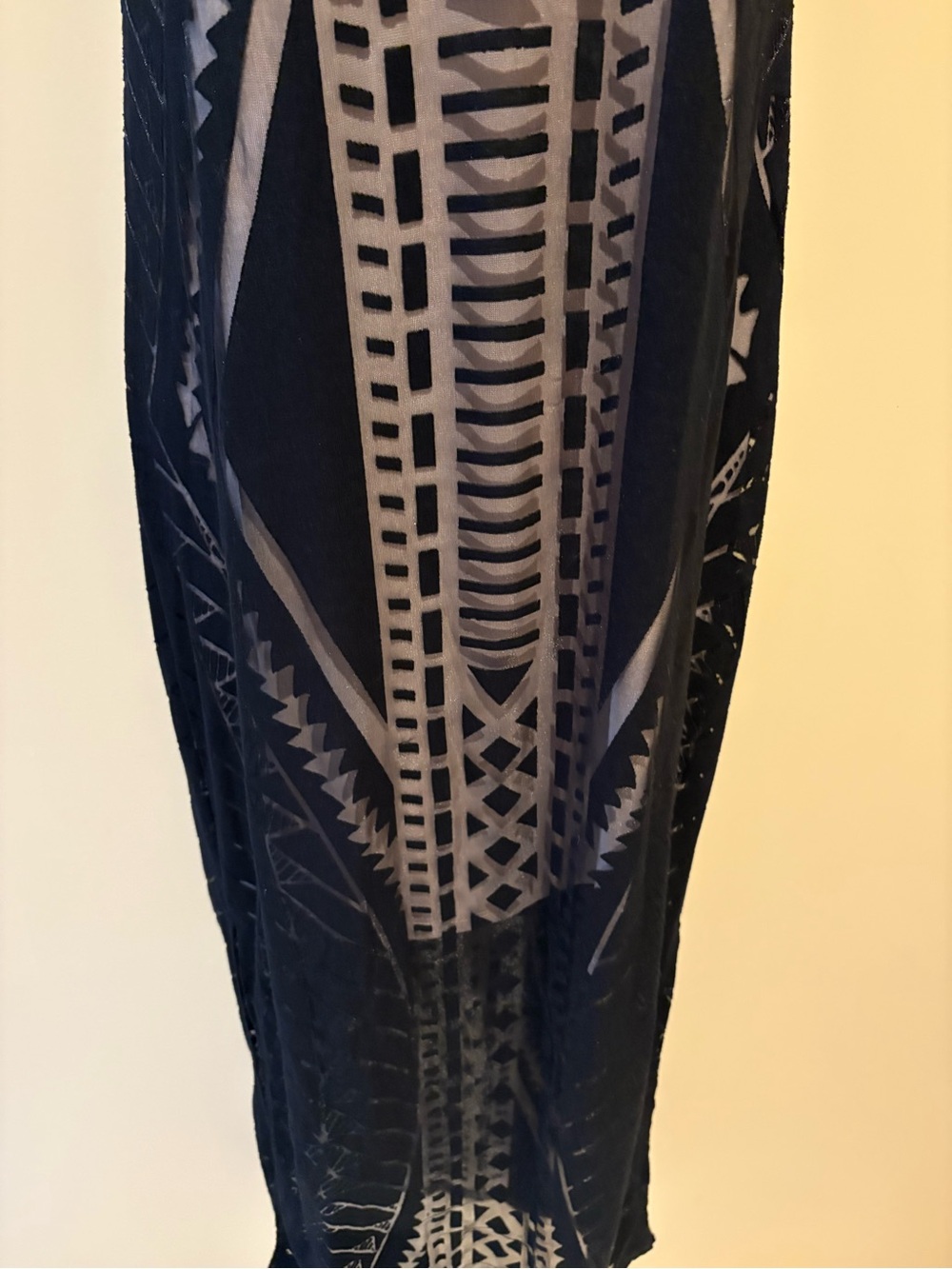 Mossimo Maxi Black Dress Art Deco Huggy Stretch sleeveless Racerback Medium - Picture 3 of 9